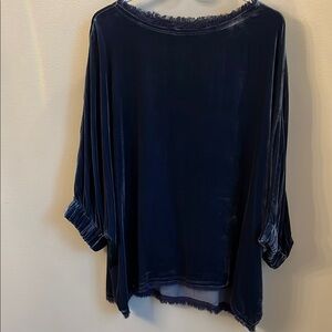 Sundance Blue Asymmetrical Dolman Sleeve Tunic